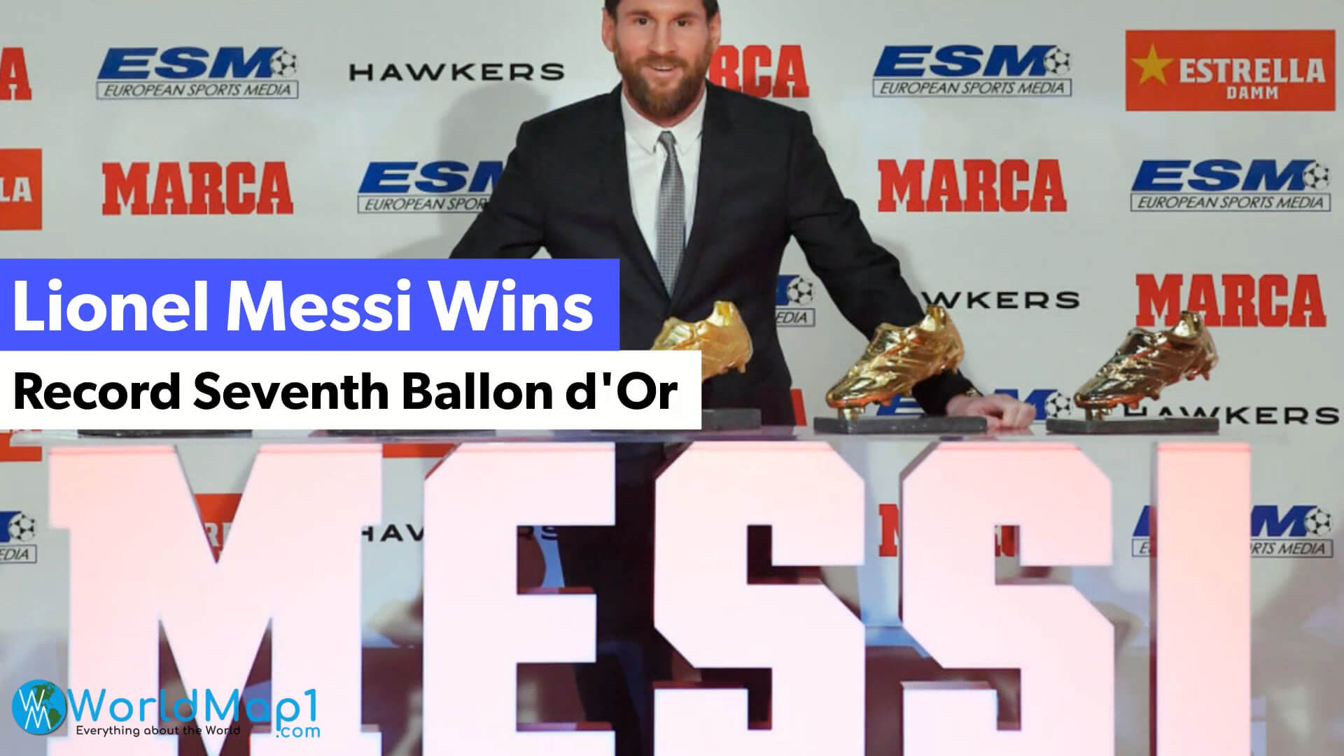 Lionel Messi Wins Record 7th Ballon d'Or